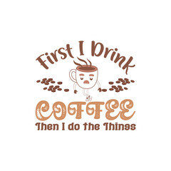 Coffee t-shirt vector design