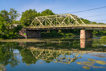 The Cayuga and Seneca Canal in Seneca Falls, New York State