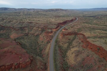 Aerial drone photo of remote WA landscape