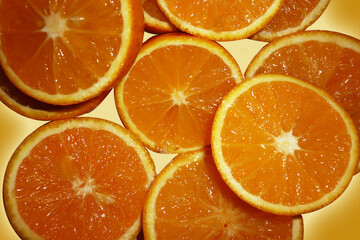 orange slices background