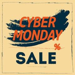 Abstract, futuristic, vintage gradient background, blue and cyan colors. Black Friday sale, cyber Monday.
