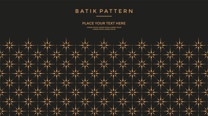 Luxury Batik Pattern Vector Template