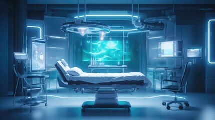 Fototapeta premium bright dark clean medical background illustration health light, modern room, empty space bright dark clean medical background