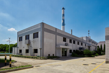 Large factory building sewage treatment plant