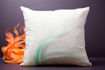 pillow mockup with customizable design for product presentation and branding