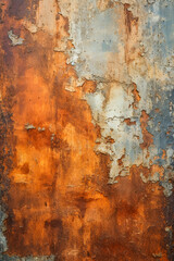 Abstract grungy, old textured wall, rusty flaky surface. Worn out background for banner, montage, collage or texture.