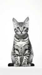 Obraz premium Portrait of a Curious Bengal cat