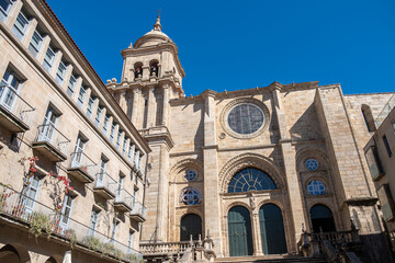 Fototapeta na wymiar Cathedral of Ourense, west facade. Galicia, Spain
