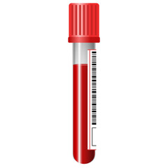 red cap blood collection tube. For use in hospitals and medical science laboratories.