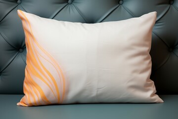 pillow mockup with customizable design for product presentation and branding