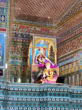 Hubballi, Karnataka India - July 29 2023: Shri Siddaroodha Swami Math temple in Hubli or Hubballi.