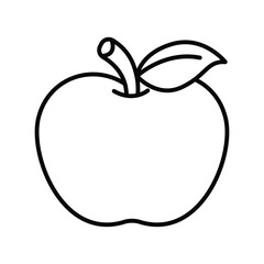 Apple icon vector sign and symbol on trendy design for design and print.