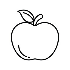 Apple icon vector sign and symbol on trendy design for design and print.