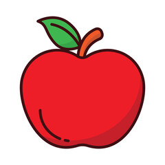 Apple icon vector sign and symbol on trendy design for design and print.