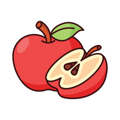 Apple icon vector sign and symbol on trendy design for design and print.