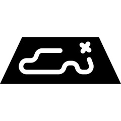 Travel Route. Navigation, Location, Map pointer, Map, GPS. Vector Illustration