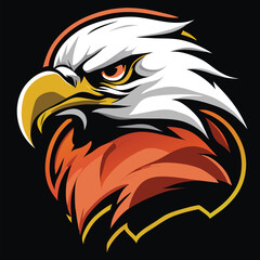 head of eagle,eagle head mascot,Ealg emascot style flying ready to hunt,bird, eagle, vector, cartoon, animal, head, illustration, hawk, flying, icon, wild, symbol, 
