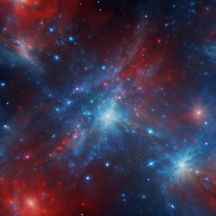 Fototapeta premium A colorful galaxy wave background ai generated