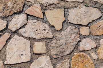 wall of stones as a texture