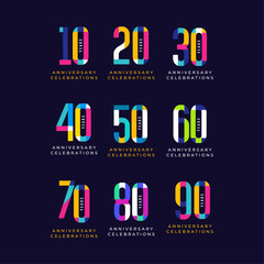 anniversary celebrations Logo Colletions Template