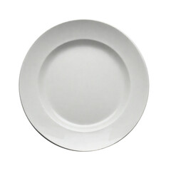 empty plate isolated on a transparent background. ai generative