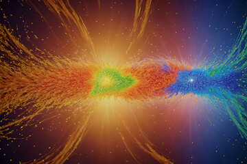 Abstract background inspired by the beginning of the universe