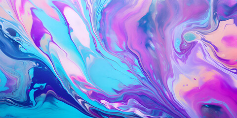 An abstract painting with blue pink and purple colors Captivating Waves And Swirls A Mesmerizing Abstract blue and purple Texture Created With Liquid Acrylic Ai Generative