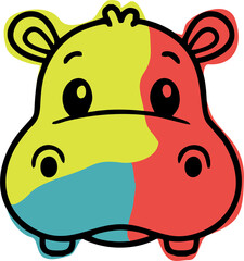 Colored hippo