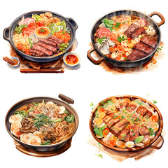 Japanese Food watercolor