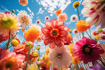 colorful flower views