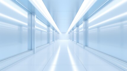 abstract space clean corridor background illustration texture perspective, empty technology, office blurred abstract space clean corridor background