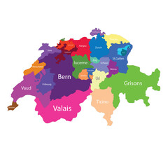 switzerland map regions
