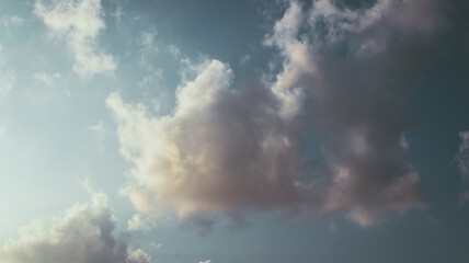 Fototapeta premium Beautiful sky at sunset, clouds during sunset