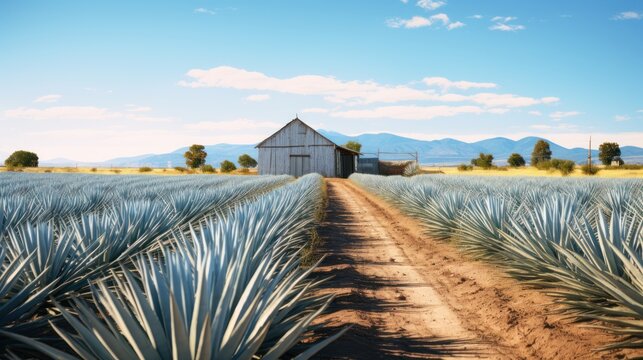 Blue Agave Plantation in the Wilderness