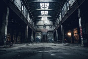 Leave the Destroyed City Buildings After the Apocalypse