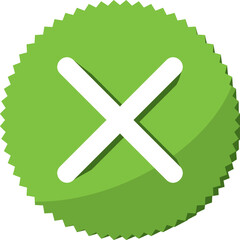 Obraz premium 3d icon isolated on white background. best choice for Delete icon.Blocking symbol.Wrong choice element.Exit sign. Remove concept.Cancel cross sign.Flat design.Vector Illustration