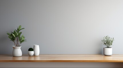 A Minimalist Desk Stands, Sleek and Uncluttered