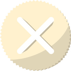 Obraz premium 3d icon isolated on white background. best choice for Delete icon.Blocking symbol.Wrong choice element.Exit sign. Remove concept.Cancel cross sign.Flat design.Vector Illustration