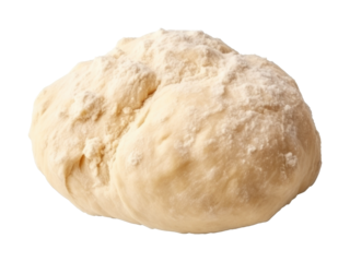 Raw dough isolated on transparent background 