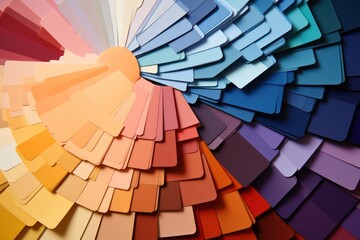 multicolored business background with color swatches samples - obrazy, fototapety, plakaty