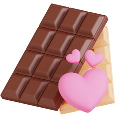 3D Valentine Chocolate Bar Gift