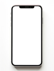 Mockup smartphone isolated on transparent background