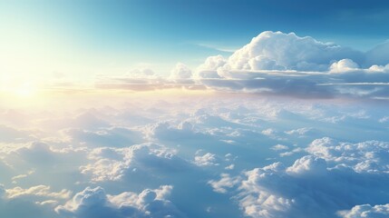 aerial peaceful cloud sunny landscape illustration view y, blue environment, scenery travel aerial peaceful cloud sunny landscape