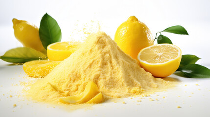 Citric acid powder. Raw materials for the cosmetics and food industries