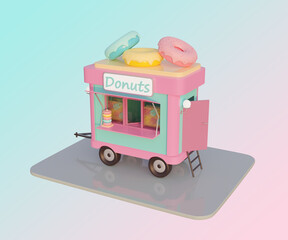 3d rendering of isometric house