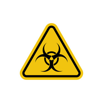 Biohazard icon. Biohazard sign symbol. Warning sign of virus.