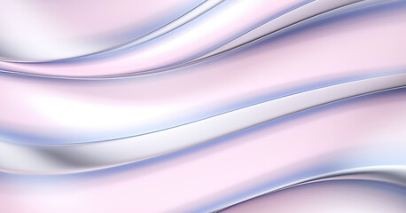 Fototapeta premium 3d abstract flowing white background