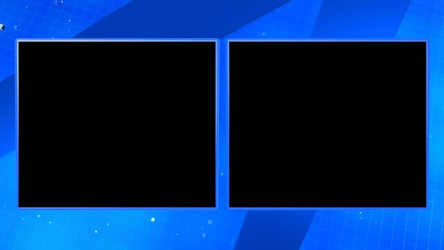 Two Window Blue Background animation
