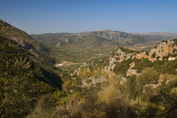 Fototapeta na wymiar North Eastern hills of Crete, Greece, Europe.