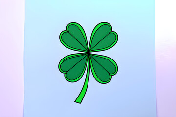 Draw various four leaf clovers.
Generative AI